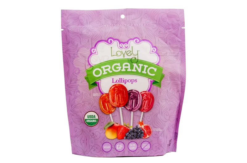 Lovely Candy Co Organic Lollipops