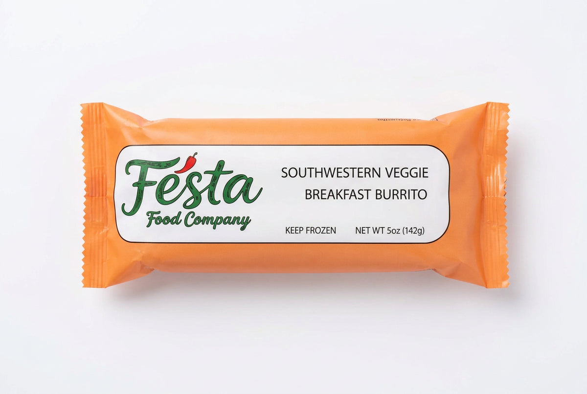 Festa Food Southwestern Veggie Breakfast Burrito