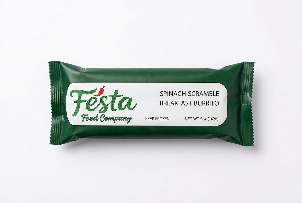 Festa Food Spinach Scramble Breakfast Burrito
