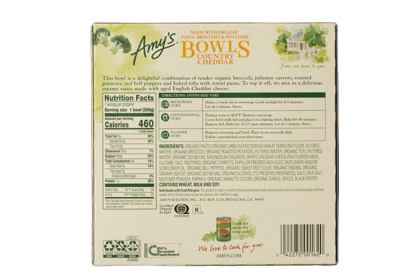 Amy's Kitchen Country Cheddar Bowl