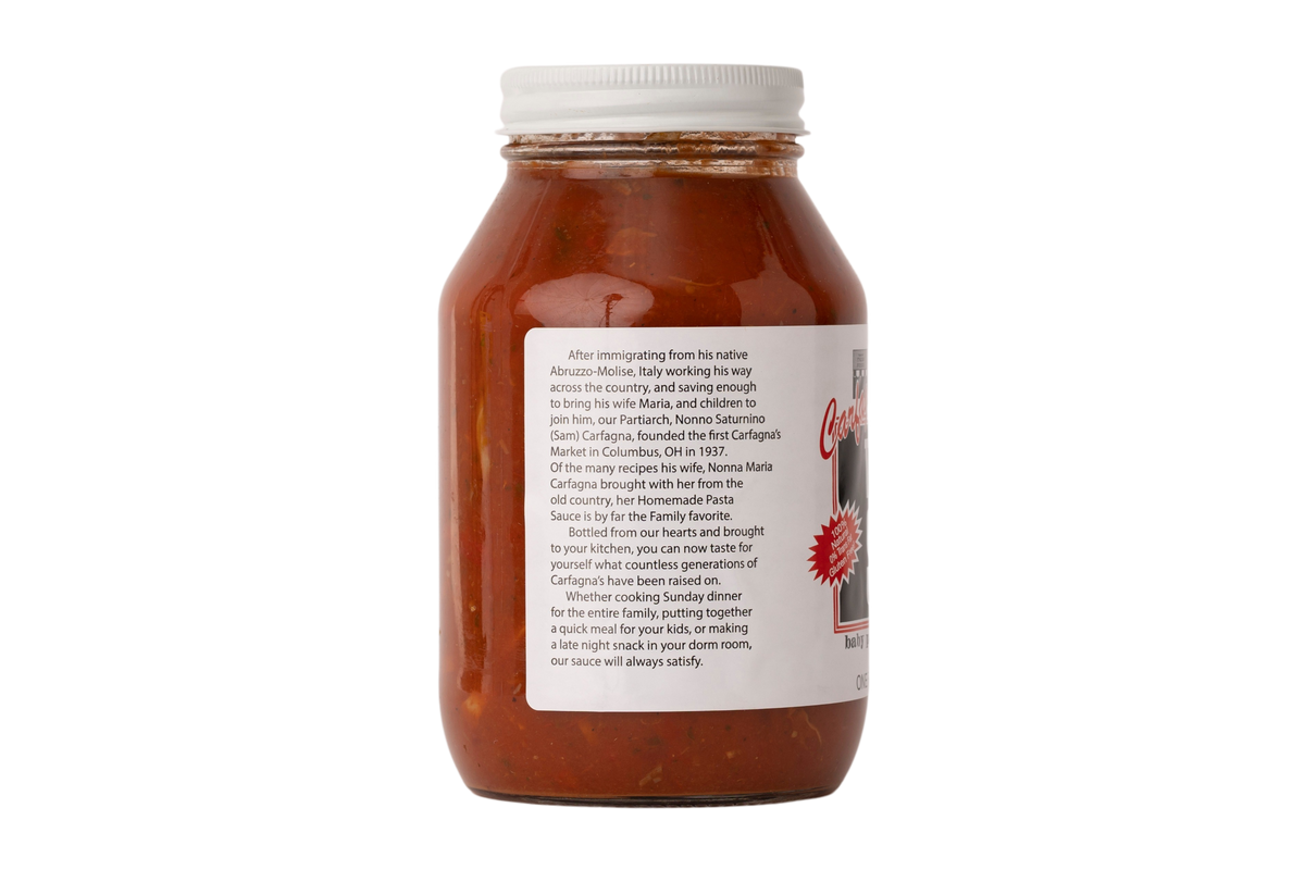 Carfagna's The Sicilian Pasta Sauce