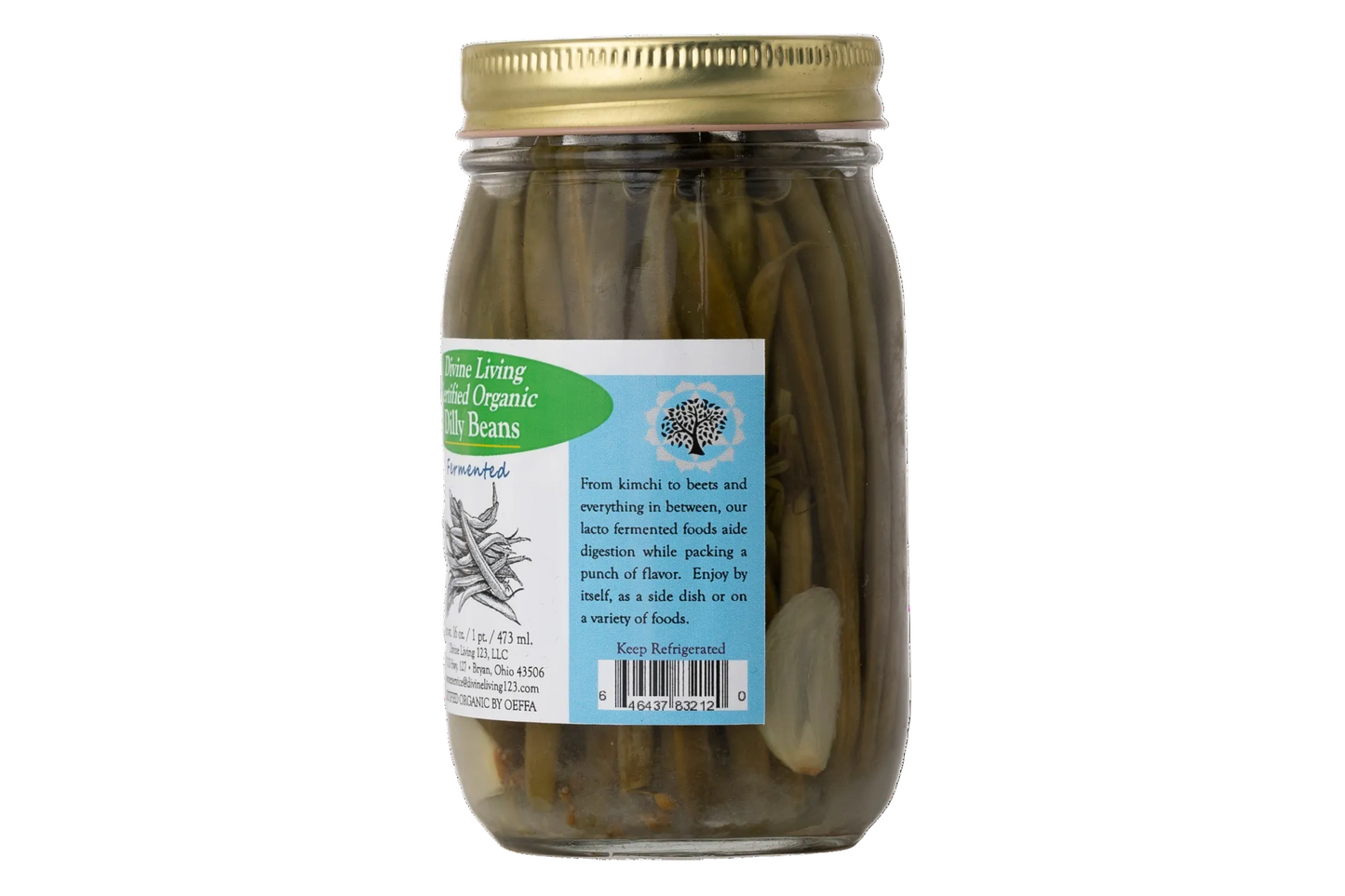 Divine Living Fermented Dilly Beans