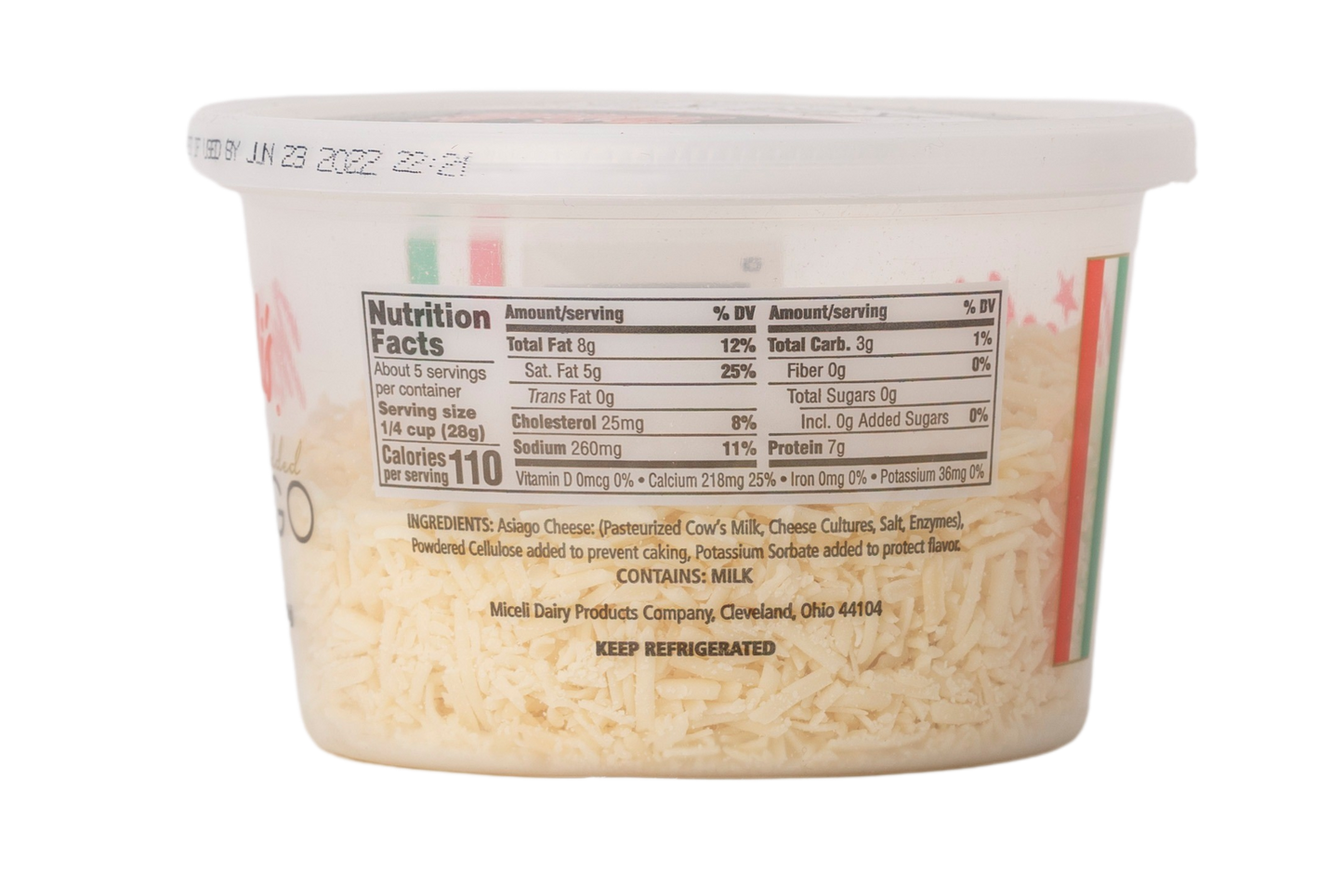 Miceli's Dairy Cheese Fancy Shredded Asiago