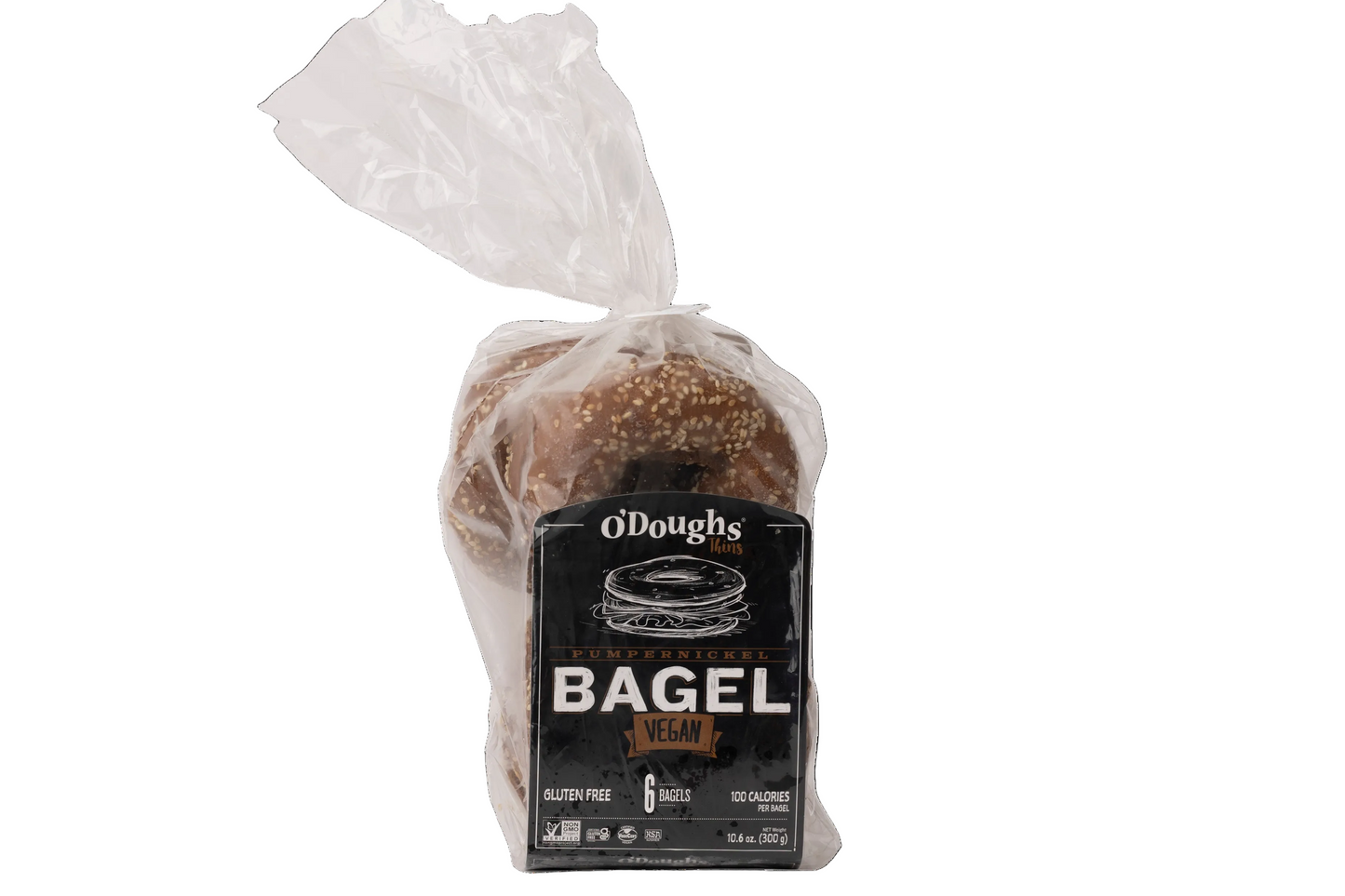O'Doughs Bagel Thins Pumpernickel