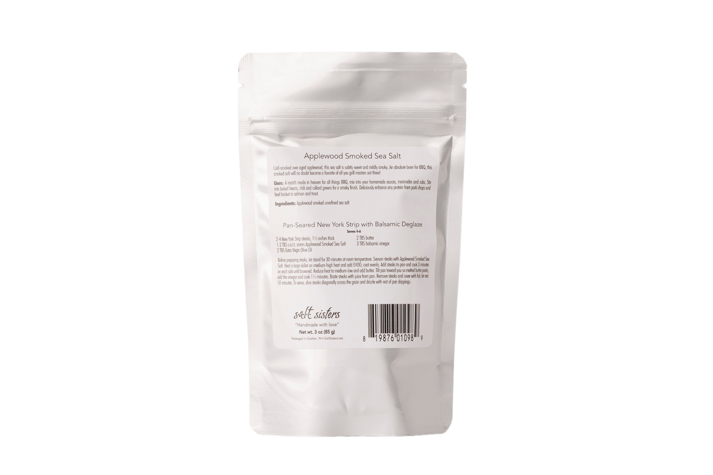 Salt Sisters Applewood Smoked Sea Salt