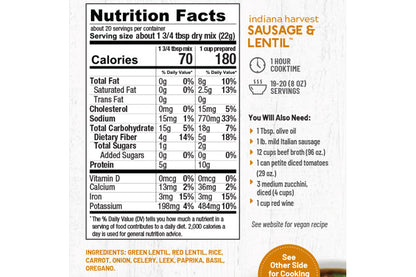 Anderson House Soup Mix Indiana Harvest Sausage & Lentil