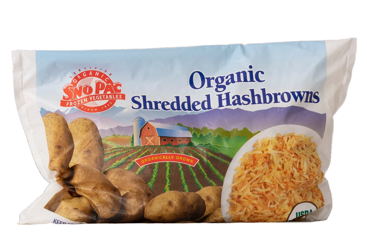 Sno Pac Organic Hash Browns Shredded