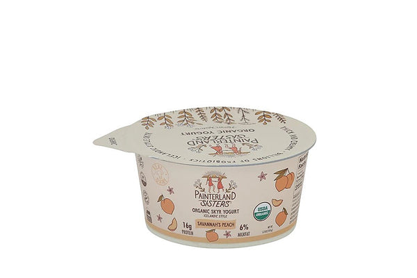 Painterland Sisters Organic Skyr Yogurt Savannah's Peach
