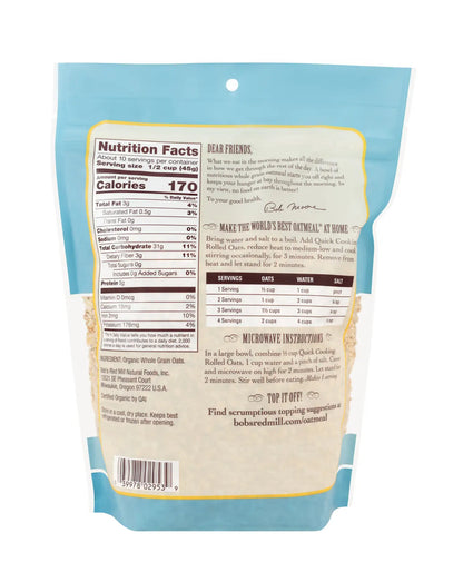 Bob's Red Mill Organic Quick Rolled Oats
