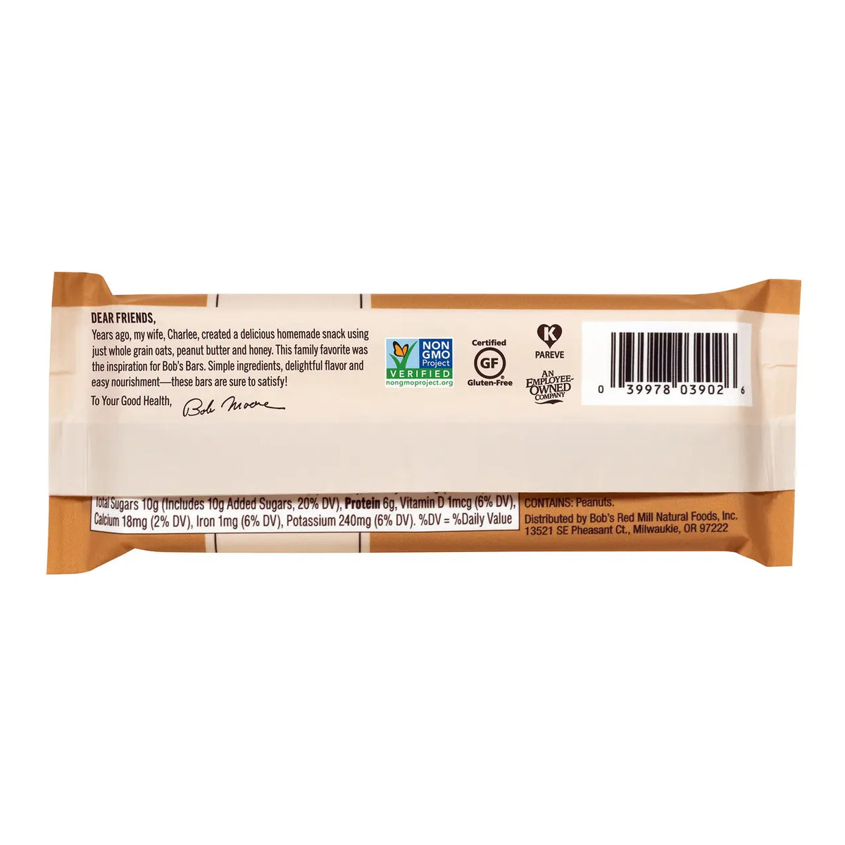Bob's Red Mill Oats Bar Peanut Butter and Chocolate Bar