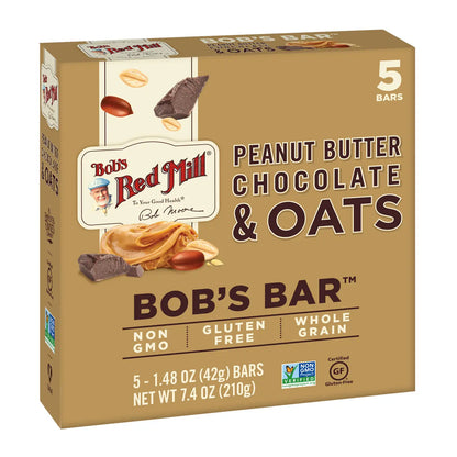 Bob's Red Mill Oats Bar Peanut Butter and Chocolate Bar Case