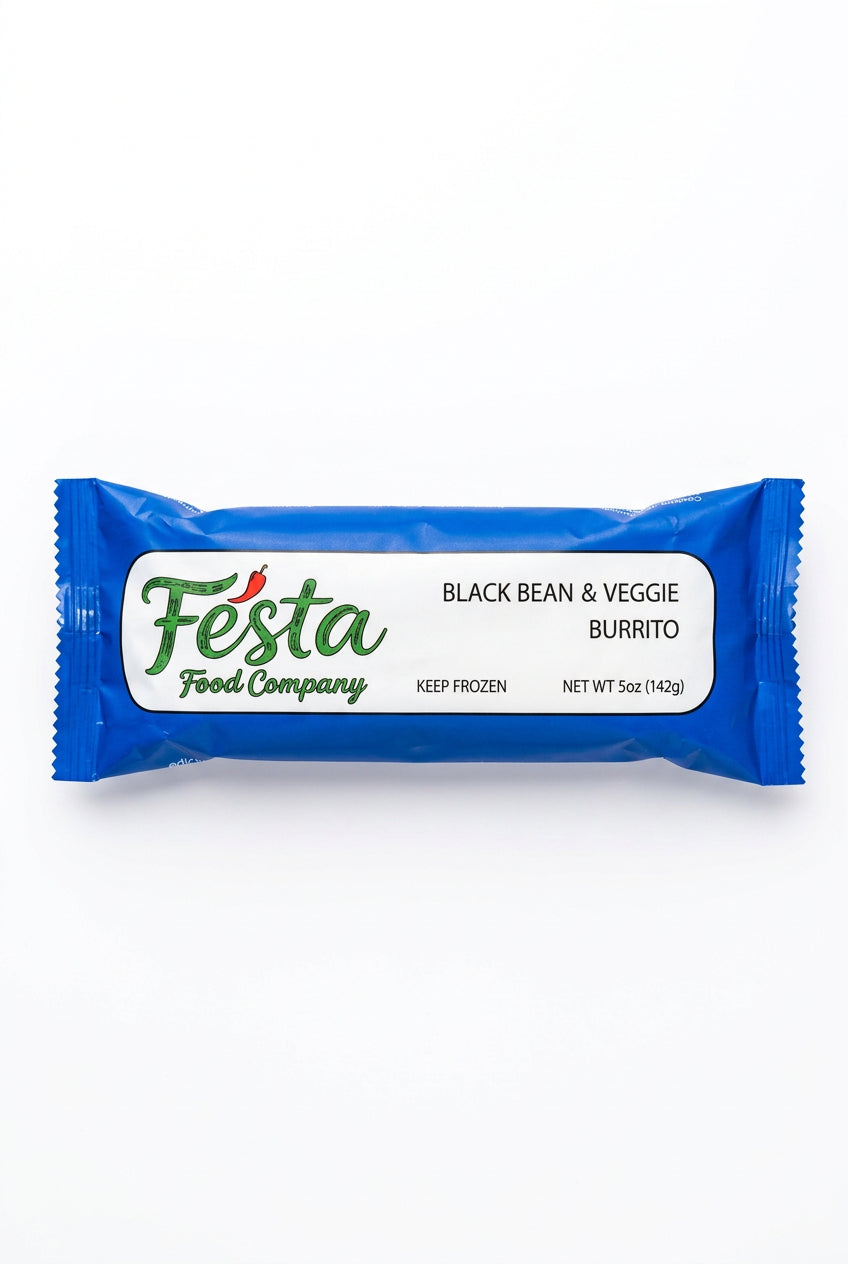 Festa Food Black Bean and Rice Breakfast Burrito