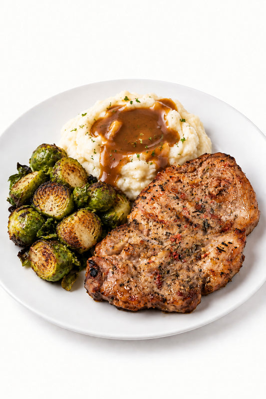 Chef Meagan Entree Pork Chop Meal