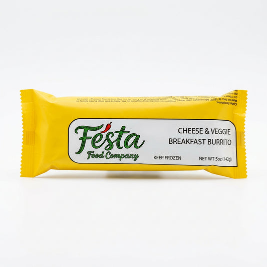 Festa Food Cheese and Veggie Breakfast Burrito