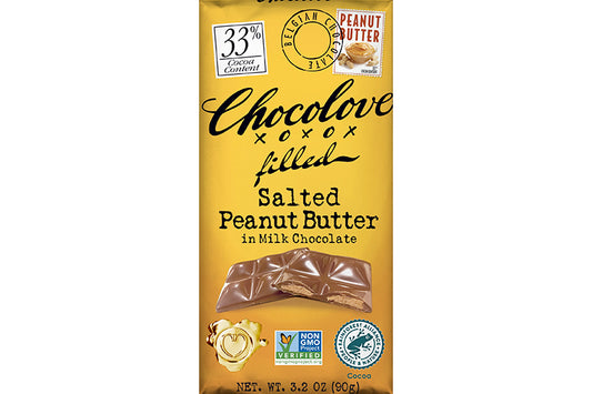 Chocolove Bar Milk Chocolate & Salted Peanut Butter