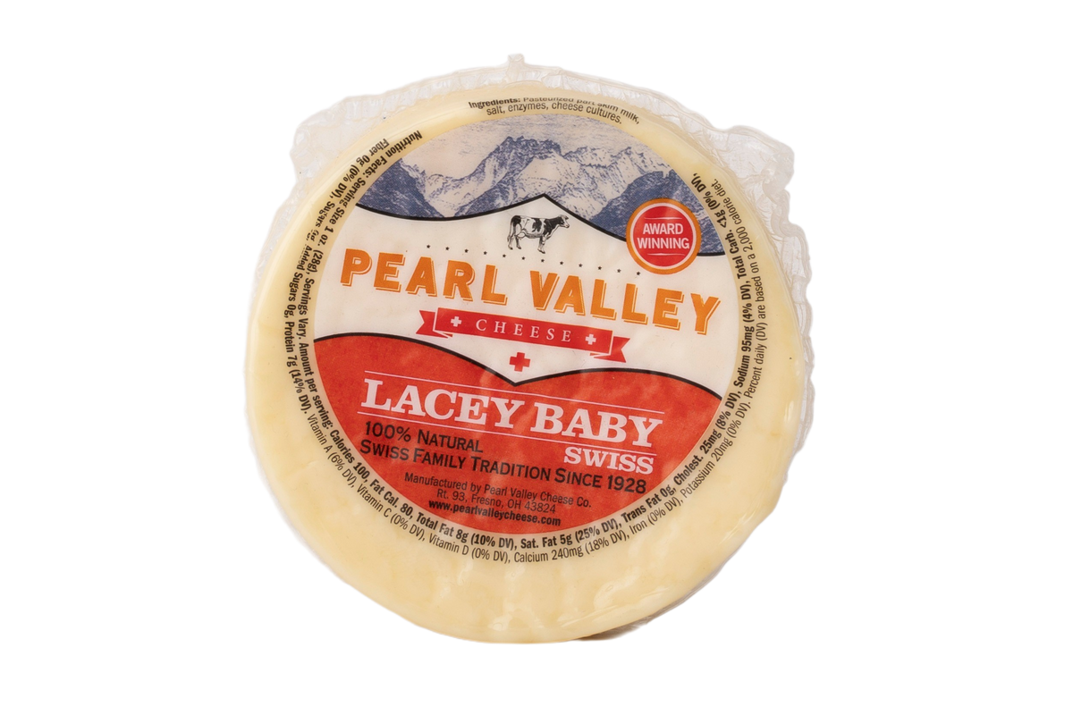 Pearl Valley Swiss Lacey Baby Cheese