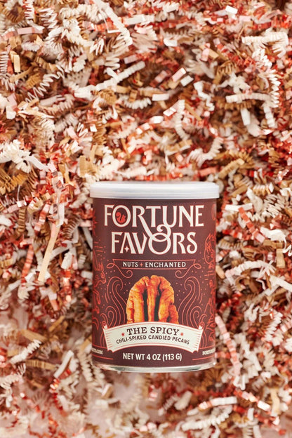 Fortune Favors Firekracker Chili-Spiked Candied Pecans