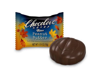 Chocolove Bites Dark Chocolate Peanut Butter Pumpkins