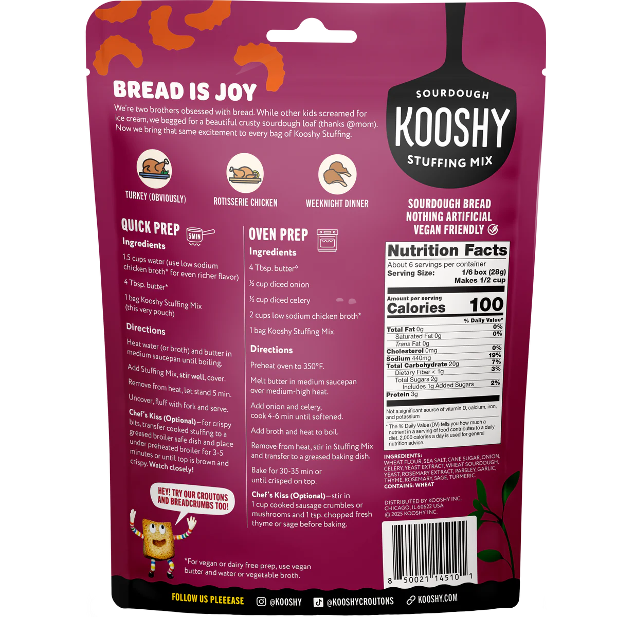 Kooshy Sourdough Stuffing Classic