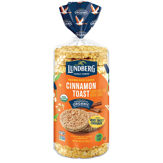 Lundberg Family Farms Organic Brown Rice Cake Cinnamon Toast