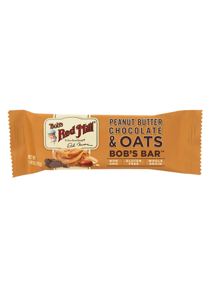 Bob's Red Mill Oats Bar Peanut Butter and Chocolate Bar Case