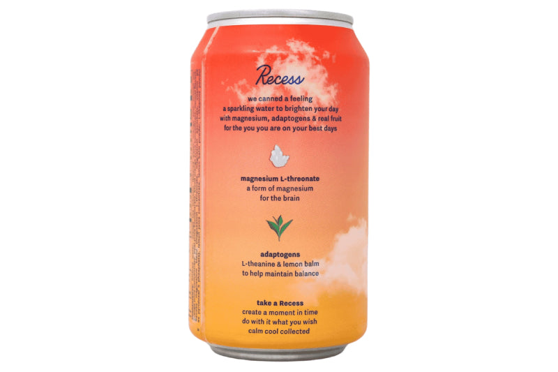 Recess Mood Sparkling Water Blood Orange