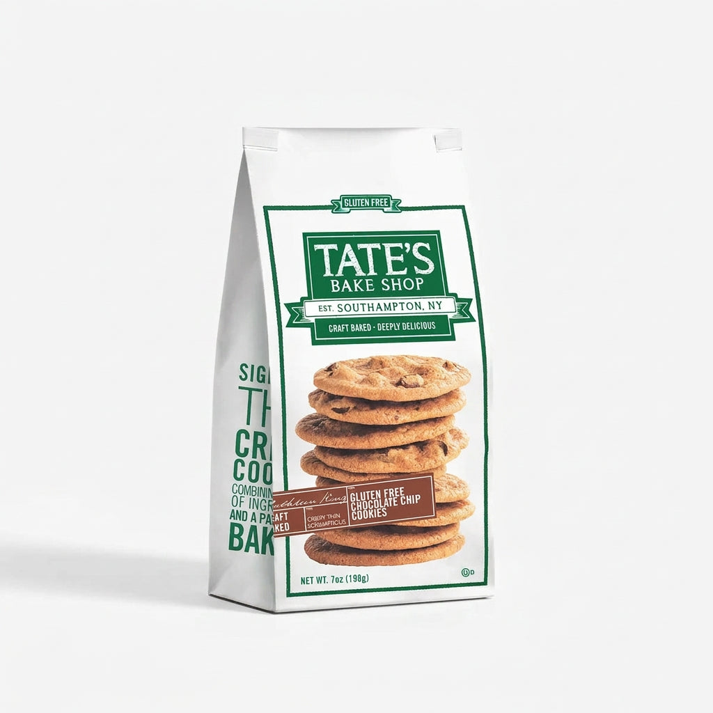 Tate's Bake Shop Crispy Chocolate Chip Cookies Gluten Free