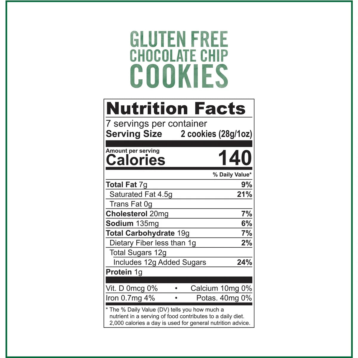 Tate's Bake Shop Crispy Chocolate Chip Cookies Gluten Free