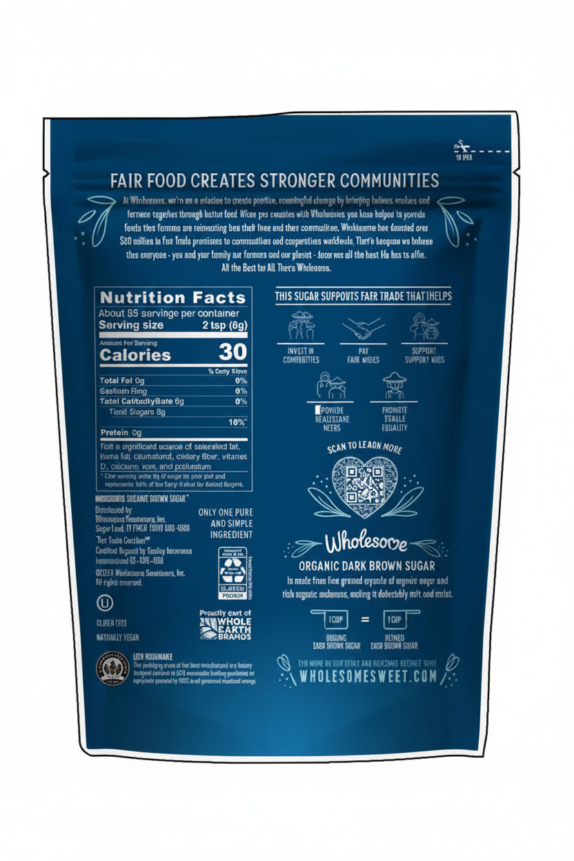 Wholesome Sweeteners Organic Fair Trade Dark Brown Sugar