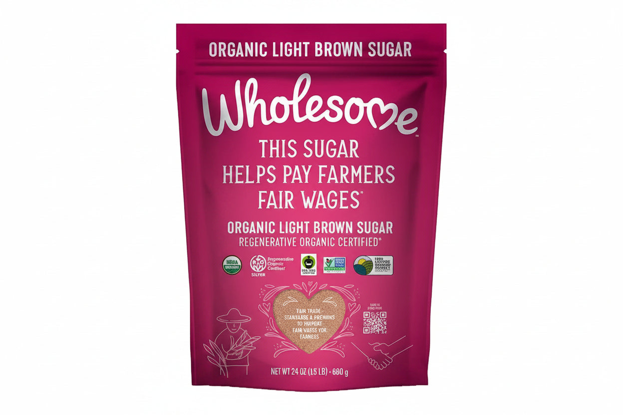 Wholesome Organic Fair Trade Light Brown Sugar