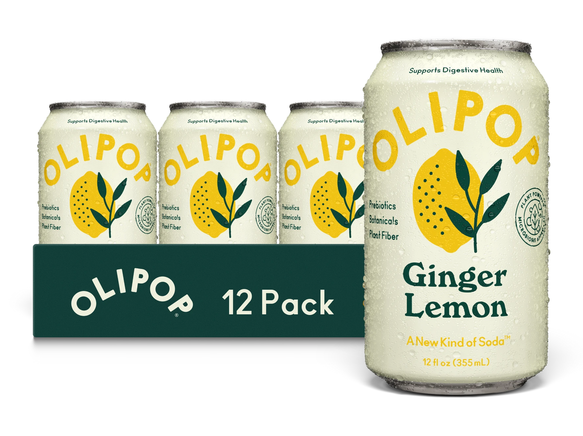 Olipop Sparkling Tonic Ginger Lemon