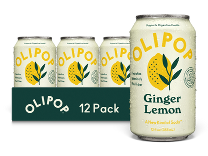 Olipop Sparkling Tonic Ginger Lemon
