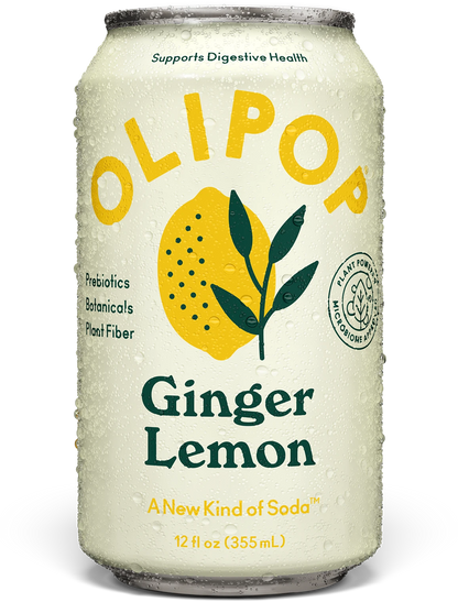 Olipop Sparkling Tonic Ginger Lemon