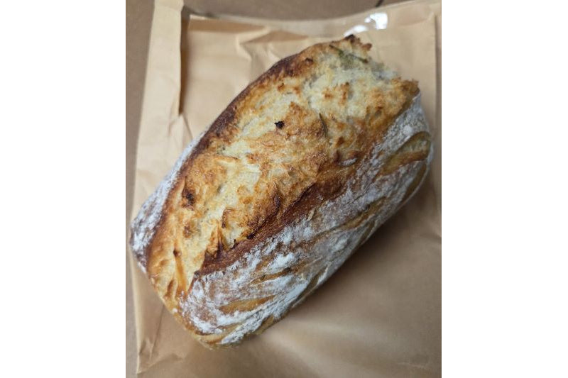 Nourished Roots Bakery Garlic Rosemary Sourdough Loaf